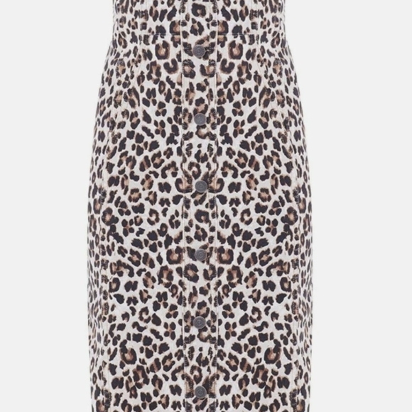 Veronica Beard Liza Dress Strapless Denim Animal Print Sz 6 Like New!!! - Picture 14 of 16